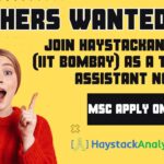 HaystackAnalytics Freshers Jobs