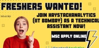 HaystackAnalytics Freshers Jobs
