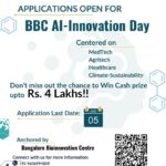 BBC AI-Innovation Day 2024 - Applications Invited To Present Ideas & Win Cash Prize of Rs. 4 Lakhs!