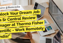 WFH Life Sciences Jobs at Thermo Fisher - BSc Apply Online