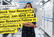 IBAB Bioinformatics Research Vacancies - Applications Invited For JRF Position