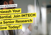 IMTECH Biological Sciences Project Job - Applications Invited Online