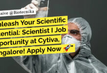 Cytiva MSc Biochemistry Job Opening - Apply Online For Scientist Role