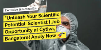 Cytiva MSc Biochemistry Job Opening - Apply Online For Scientist Role