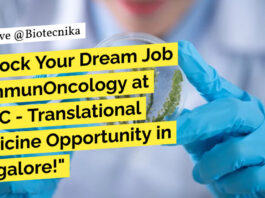 BBRC-Syngene Immuno-Oncology Scientist Recruitment - Apply Online