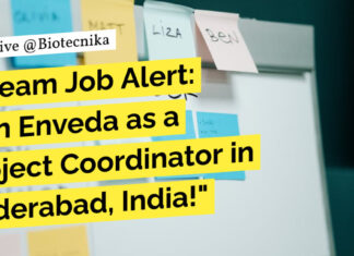 Enveda Project Coordinator Role For MSc Candidates – Apply Online Enveda Project Coordinator Role