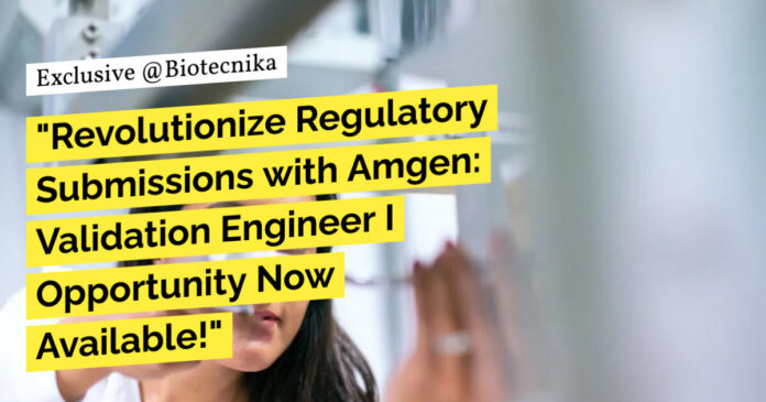 Amgen Validation Engineer Jobs