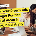 Alcon Lab Manager Position Available - BSc Biology Apply Online