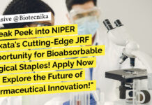 NIPER Kolkata JRF Jobs - MSc, MTech Biotechnology Apply Now