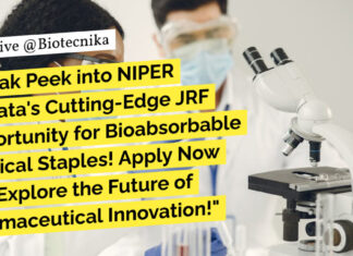 NIPER Kolkata JRF Jobs - MSc, MTech Biotechnology Apply Now