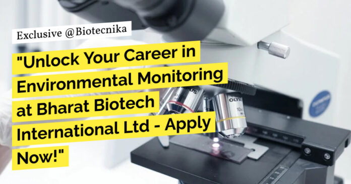 Bharat Biotech International Ltd BSc & MSc Specialist Role - Apply Now!