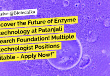 Patanjali Research Foundation Biotechnologist Positions Available - Apply Now!
