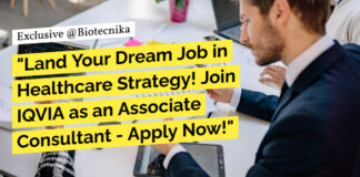IQVA Associate Consultant Jobs For Life Sciences, Apply Online