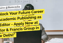 Life Sciences Editing Jobs at Taylor & Francis Group, Apply Online