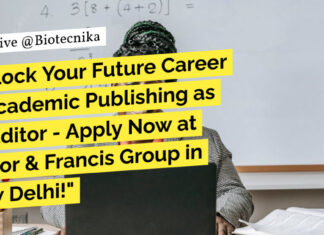 Life Sciences Editing Jobs at Taylor & Francis Group, Apply Online
