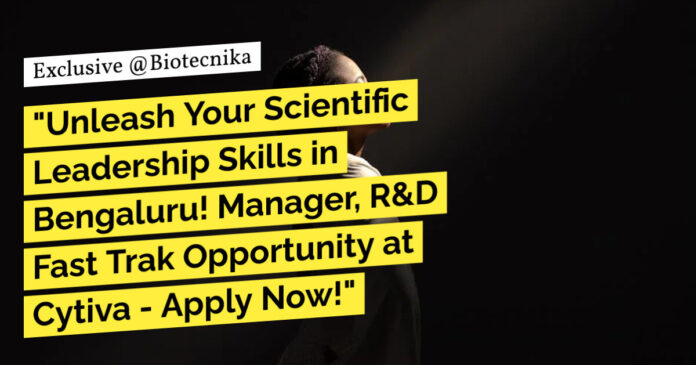 Cytiva Molecular Biology Jobs - Apply Online For Manager Role