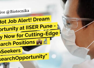 IISER Pune Research Vacancies