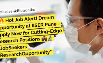IISER Pune Research Vacancies