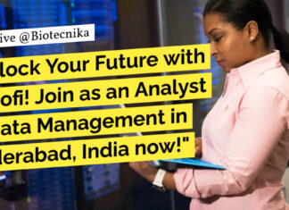 Sanofi Data Analyst Job Opening - BSc Life Sciences Apply