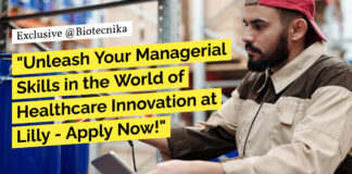 Lilly MSc Biology Manager Job Opening - Apply Online