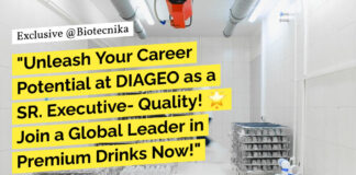DIAGEO Quality Executive Job Opening - BSc & MSc Food Tech, Microbiology Apply Online