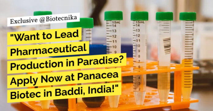 Panacea Biotec Microbiology Vacancies - Appy Now For Scientific Officer (Production) Position