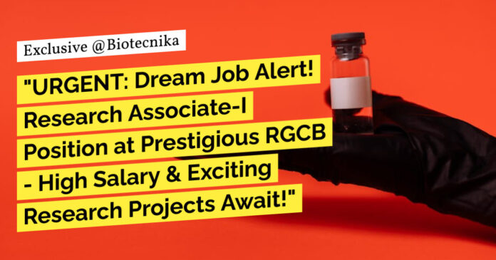 PhD Life Sciences Project Job at RGCB - Apply Online