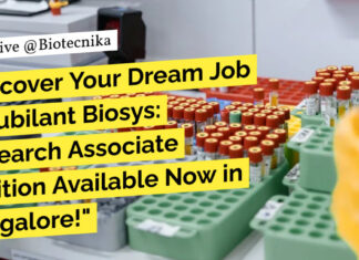 Jubilant Biosys Research Associate Position For MSc, MTech - Apply Online