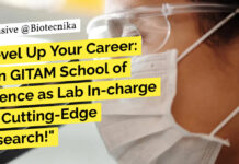 GITAM University Lab In-charge Job For Biological Sciences - Apply Online