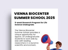 Vienna BioCenter Summer School 2025 - 9-week Research Program for Life Science Undergrads at one of Europe's leading Research Centers