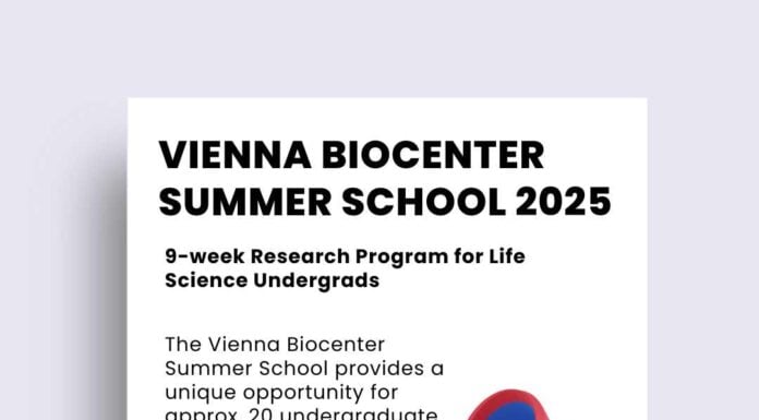 Vienna BioCenter Summer School 2025 - 9-week Research Program for Life Science Undergrads at one of Europe's leading Research Centers