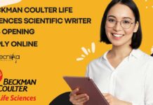 Beckman Coulter Scientific Writer Job