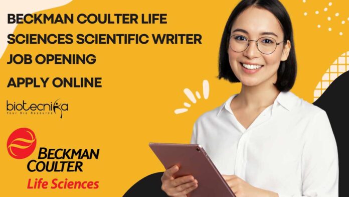 Beckman Coulter Scientific Writer Job