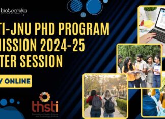 THSTI-JNU PhD 2024-25 Admissions - Applications Invited