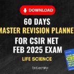 CSIR NET 60 Day Study Planner