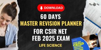 CSIR NET 60 Day Study Planner
