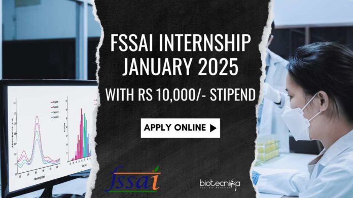 FSSAI Internship 2025 Applications