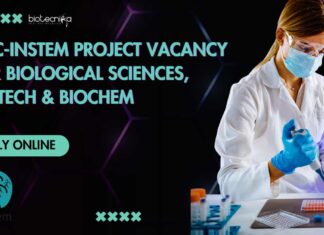 BRIC-inStem Project Vacancy