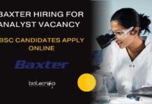 Baxter Hiring For Analyst Vacancy