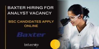 Baxter Hiring For Analyst Vacancy