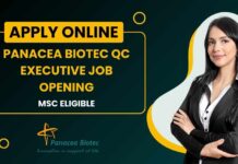 Panacea Biotec QC Executive Job Opening