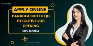 Panacea Biotec QC Executive Job Opening