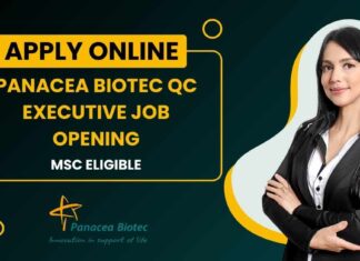 Panacea Biotec QC Executive Job Opening