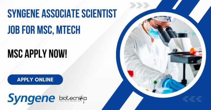 Syngene Associate Scientist