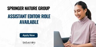 Springer Nature Group Editor Role