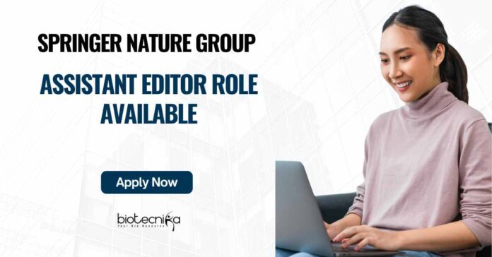 Springer Nature Group Editor Role