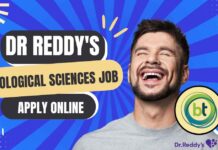 Dr Reddy's Biological Sciences Manufacturing Associate Job