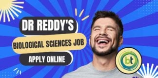 Dr Reddy's Biological Sciences Manufacturing Associate Job