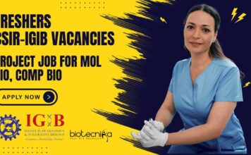 Freshers CSIR-IGIB Vacancies - Project Job For Mol Bio, Comp Bio, Apply Online