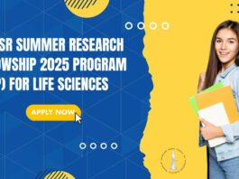JNCASR Summer Research Fellowship 2025 Program (SRFP) - Life Sciences